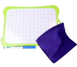 Ardoise blanche effaçable avec grilles