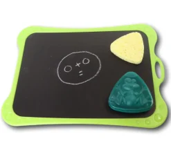 Ardoise noire recto neutre et verso grille