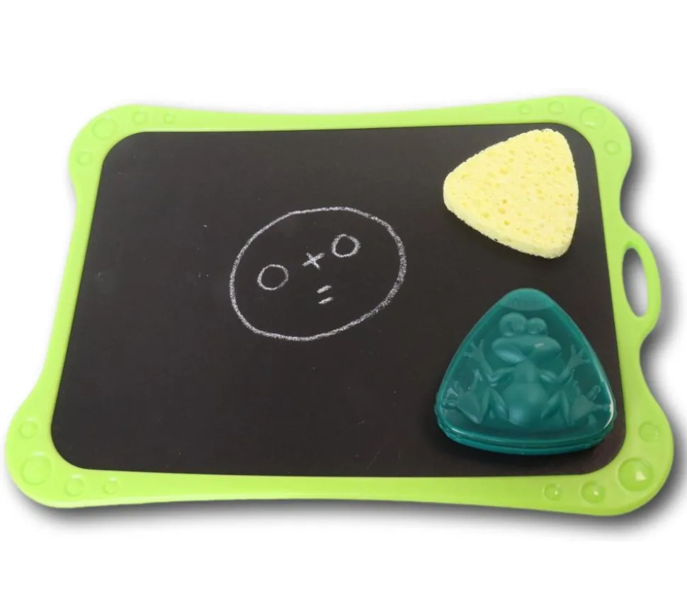 Ardoise noire recto neutre et verso grille