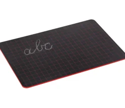 Ardoise noire recto neutre et verso grille 23 x 15 cm