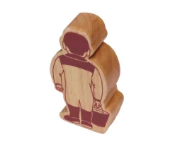 Assistant fermier en bois coloré 100 x 53 x 25 mm personnage jeu
