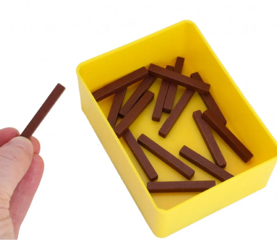 Bac rectangulaire 100x74x38 mm plastique jaune