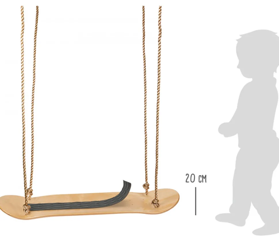 Balançoire skateboard en bois