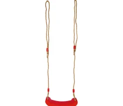 Balançoire voltige pour portique siège plastique rouge