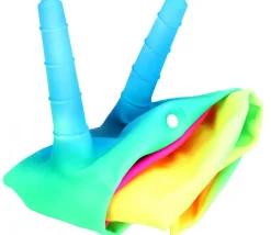 Ballon sauteur 50 cm avec poignets arc-en-ciel