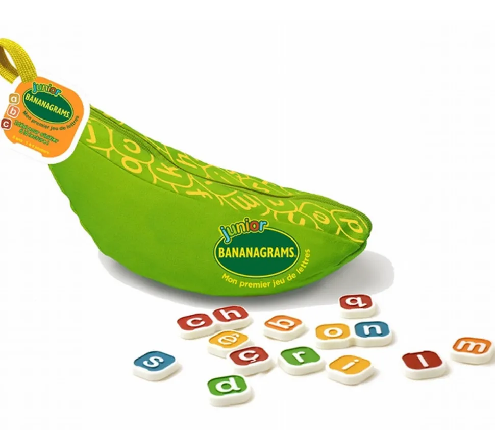 Bananagrams junior mon premier jeu de lettres - banane verte version enfant
