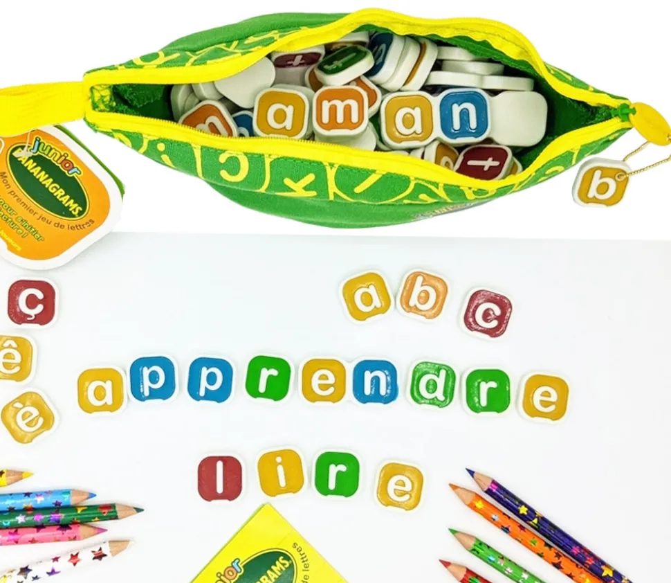 Bananagrams junior mon premier jeu de lettres - banane verte version enfant