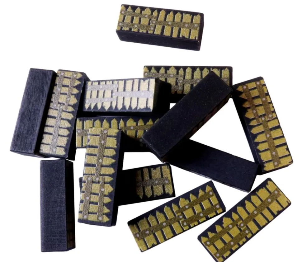 Barrière rectangle en bois 33x12x10 mm pour jeu