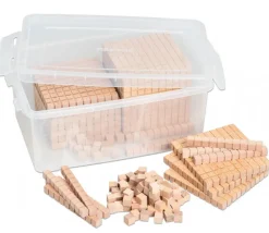 Base 10 - 120 pièces en BOIS centaines, dizaines et unités