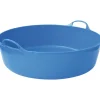 Bassine ronde en plastique bleu 35 L