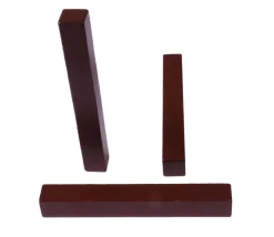 Batonnet 8 cm en bois marron - 10x10x80 mm