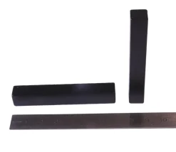 Batonnet bûchette en bois 7 cm noir - 10x10x70 mm