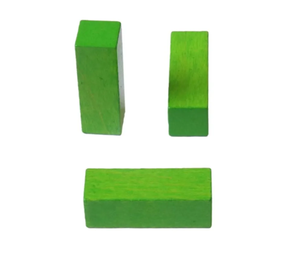 Batonnet en bois vert de 3 cm - 10x10x30 mm