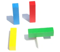 Batonnet 10x10x40 mm en bois pour jeu à l'unité