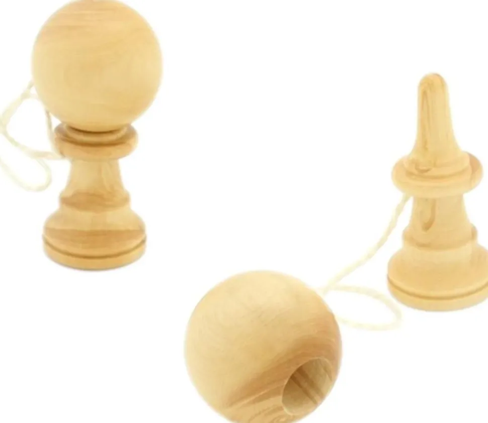 Bilboquet en bois mini modèle 6 cm