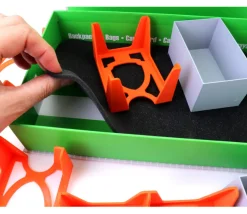 Boite à compartiments pour cartes de jeux vide 29 x 18 x H 6 cm