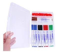 Boite 6 compartiments vide de 24.5 x 16.5 x 4 cm en plastique