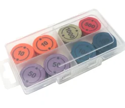 Boite 4 compartiments 130x76x18 mm plastique transparente vide