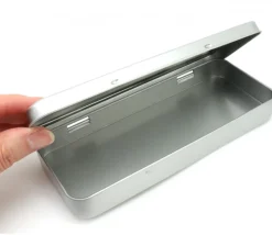 Boite à crayons étui métal avec couvercle 180 x 77 x 22 mm