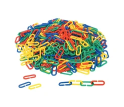 Boite 500 mini liens plastiques colorés 4 x 1.7 cm