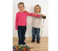 Boite 500 mini liens plastiques colorés 4 x 1.7 cm