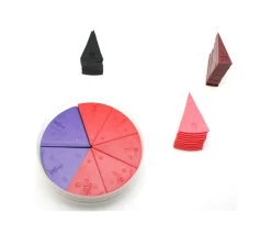 Boite 71 portions pour fractions - 10 ronds de 10 cm