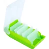 Boite à trier cartes vert de 20 x 9 x 6.5 cm avec intercalaires amovibles