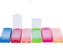 Boite à trier cartes vert de 20 x 9 x 6.5 cm avec intercalaires amovibles