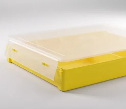 Boite avec 9 bacs modulables de 21,2 x 16,6 x H 3,2 cm