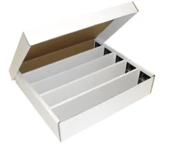 Boite carton blanc 5 compartiments 7000 cartes