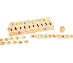 Boite de tri bois nature, animaux, fruits, légumes