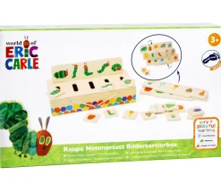 Boite jeu tri des images - chenille qui fait des trous