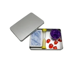 Boite métal A6 pour 2 jeux cartes à jouer et accessoires 162 x 112 x 20 mm