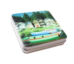 Boite métal carrée personnalisée avec votre image