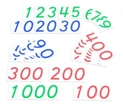 Boite nombre Montessori 1 à 9000