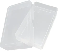 Boite plastique 10.3 x 5.8 x 1.8 cm transparente vide pour cartes à jouer