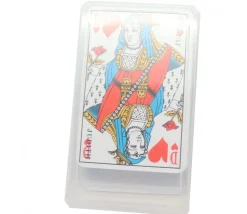 Boite plastique 10.3 x 5.8 x 1.8 cm transparente vide pour cartes à jouer