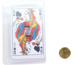 Boite plastique 105 x 70 x 15 mm transparente vide pour cartes à jouer