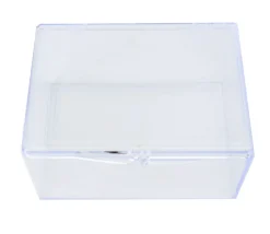 Boite plastique cristal 100 cartes à jouer transparentes vide