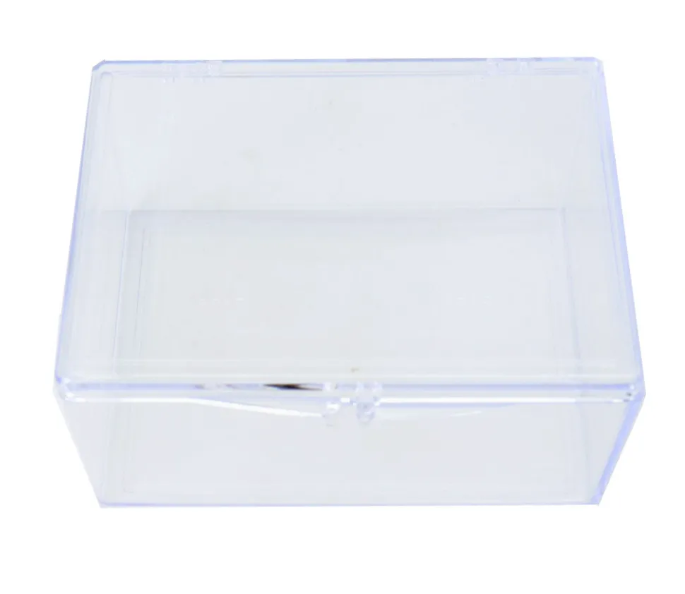 Boite plastique cristal 100 cartes à jouer transparentes vide