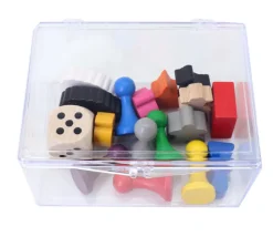 Boite plastique cristal 100 cartes à jouer transparentes vide