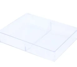 Boite plastique double cristal pour 2 jeux 54 cartes à jouer vide