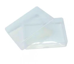 Boite plastique POKER 54 cartes à jouer transparentes vide