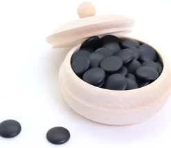 Boite ronde en bois avec couvercle 12 cm - bonbonnière