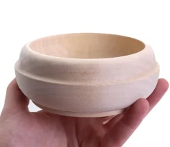 Boite ronde en bois avec couvercle 12 cm - bonbonnière