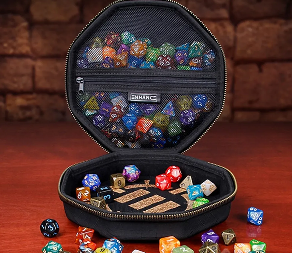 Boitier 2 en 1 : piste de dés et boitier de rangement - standard RPG - Enhance