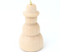 Bonhomme de neige en bois 7 cm