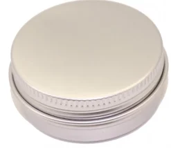 Boîte ronde Ø 5.2 cm aluminium avec couvercle à vis métal