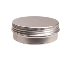 Boîte ronde Ø 5.2 cm aluminium avec couvercle à vis métal