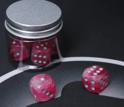 Boîte ronde Ø 4.8 cm plastique avec couvercle à vis en aluminium